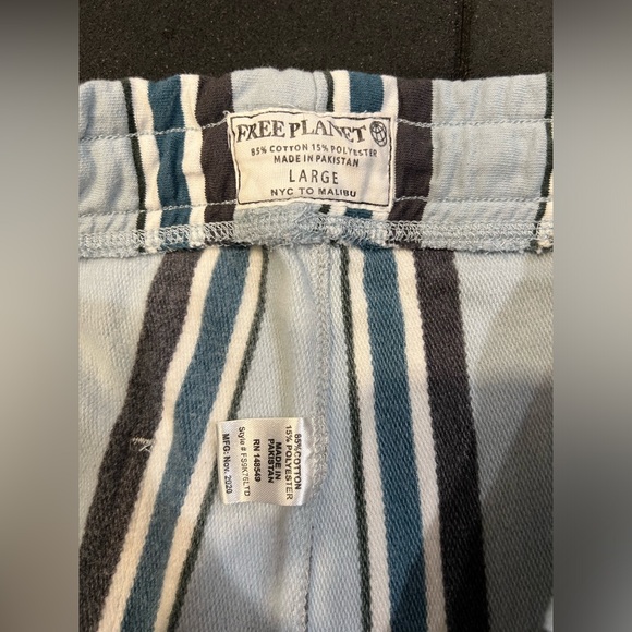 UO Free Planet Lucien Stripe Volley Shorts Size Large - Picture 8 of 11